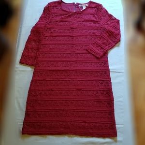 Forever21 Burgundy Lace Dress